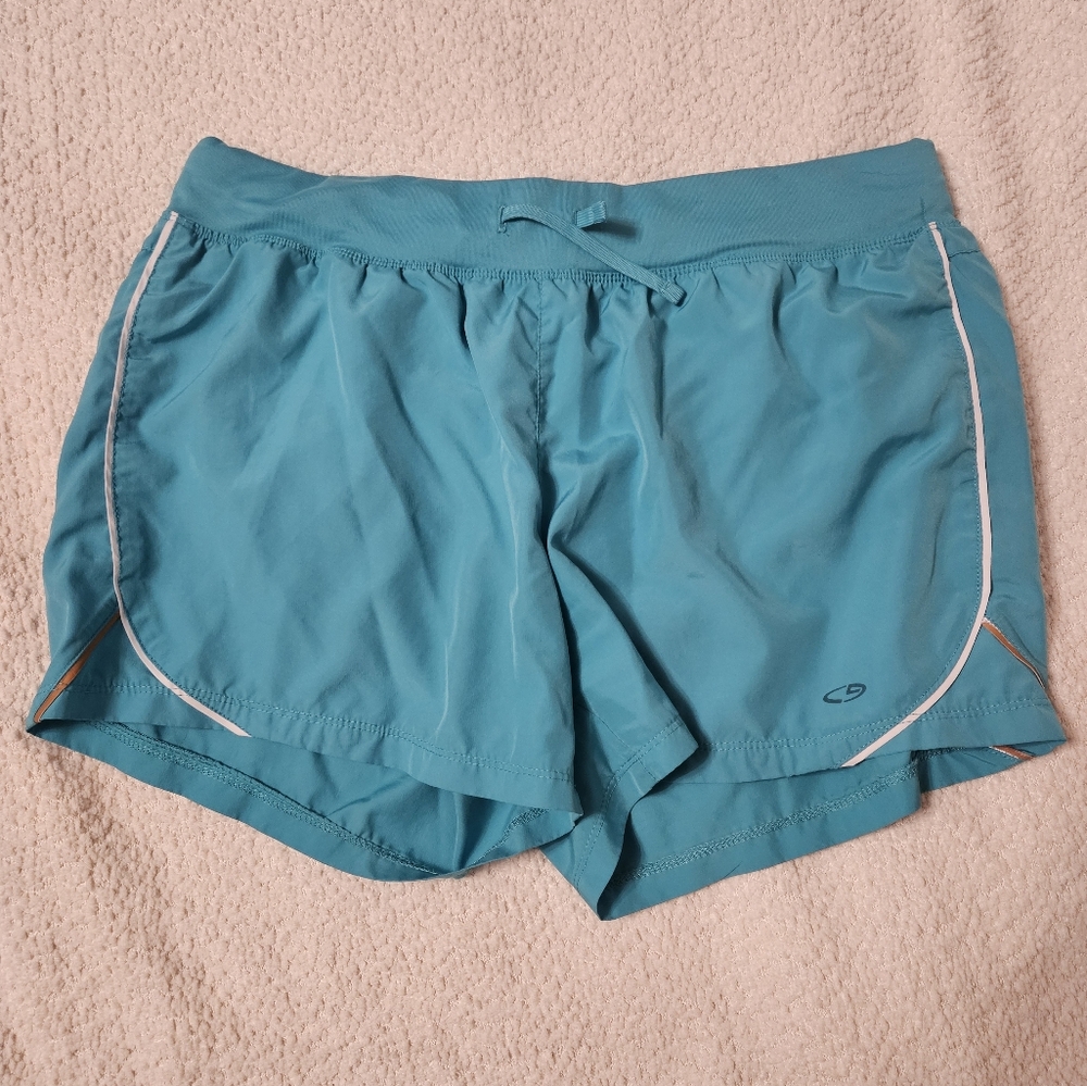 Teal athletic shorts